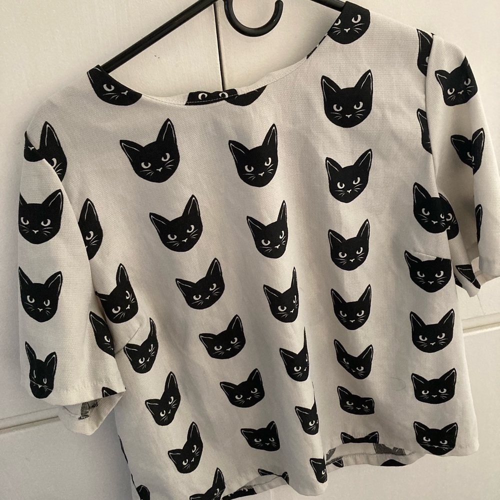 Cat Print Top